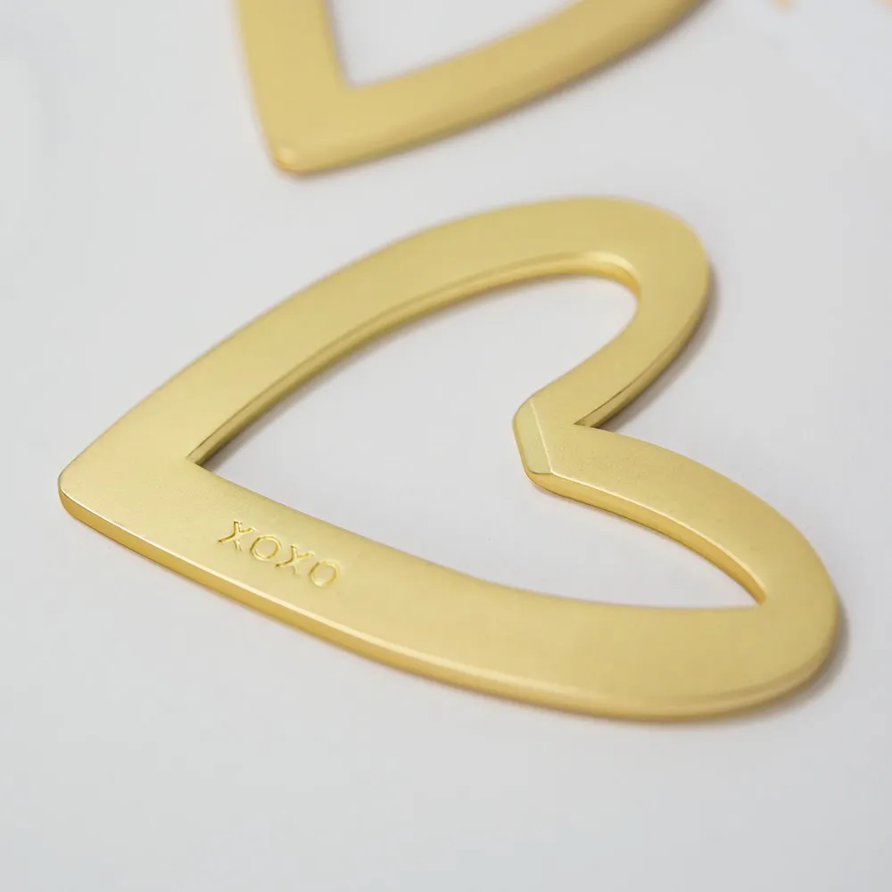 GOLD HEART BOTTLE OPENER FAVOUR