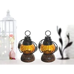 Hand carved decorative lamp and hanging lantern 14x6x6cm,