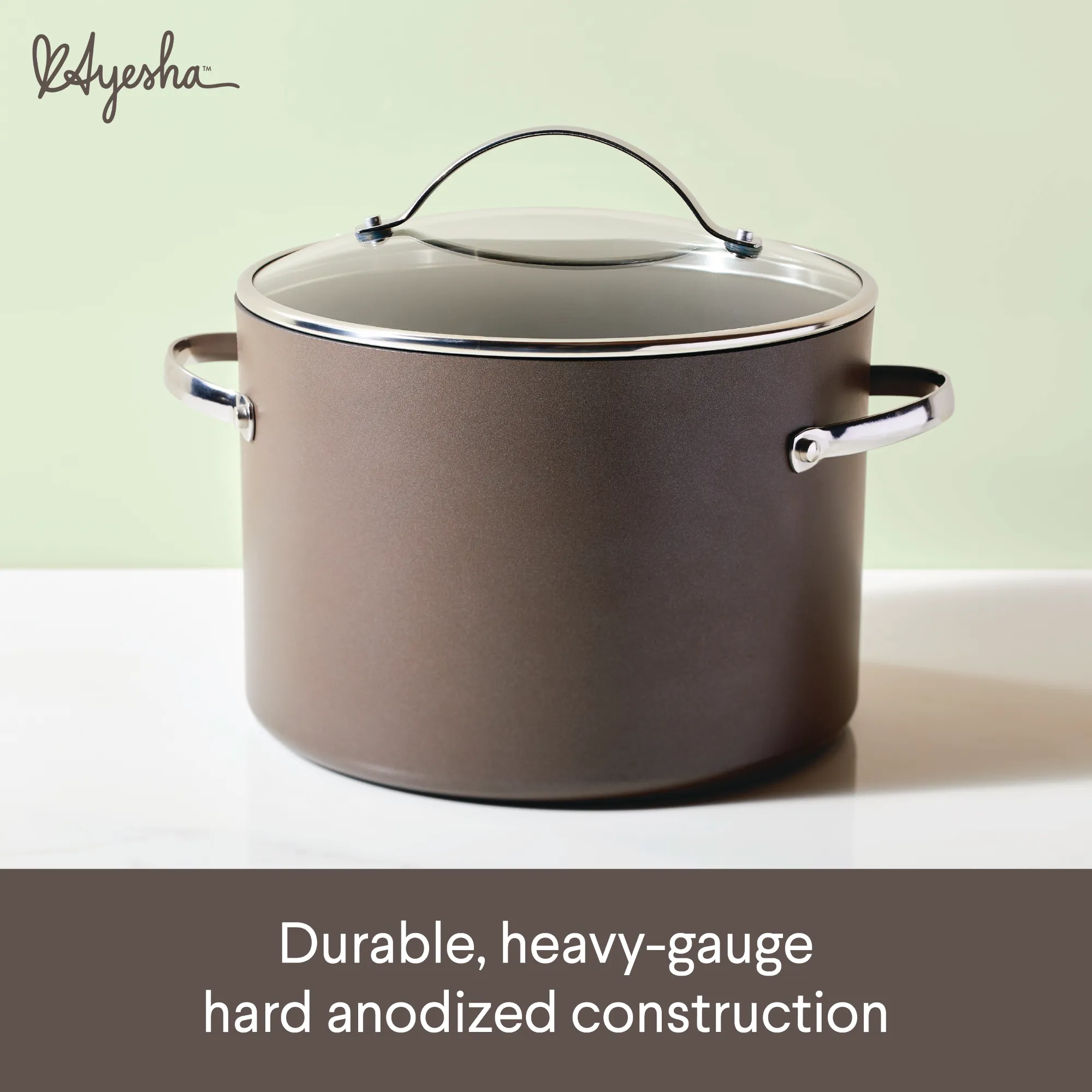 Hard-Anodized Nonstick 10-Qt. Stockpot with Lid