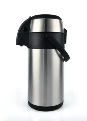 Heritage 66 Stainless Steel Thermal Coffee Carafe Airpot Dispenser 101 Oz (3L) Triple Wall Thermal Vacuum insulated 12 hours heat Retention 24 hours cold Retention