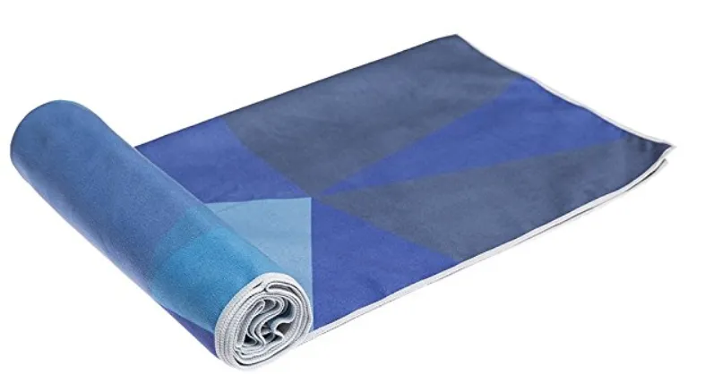 Hot Yoga Towel Best Yoga Towel for sweaty hands Sweat Towel Sports Workout Fitness – Geo Blue