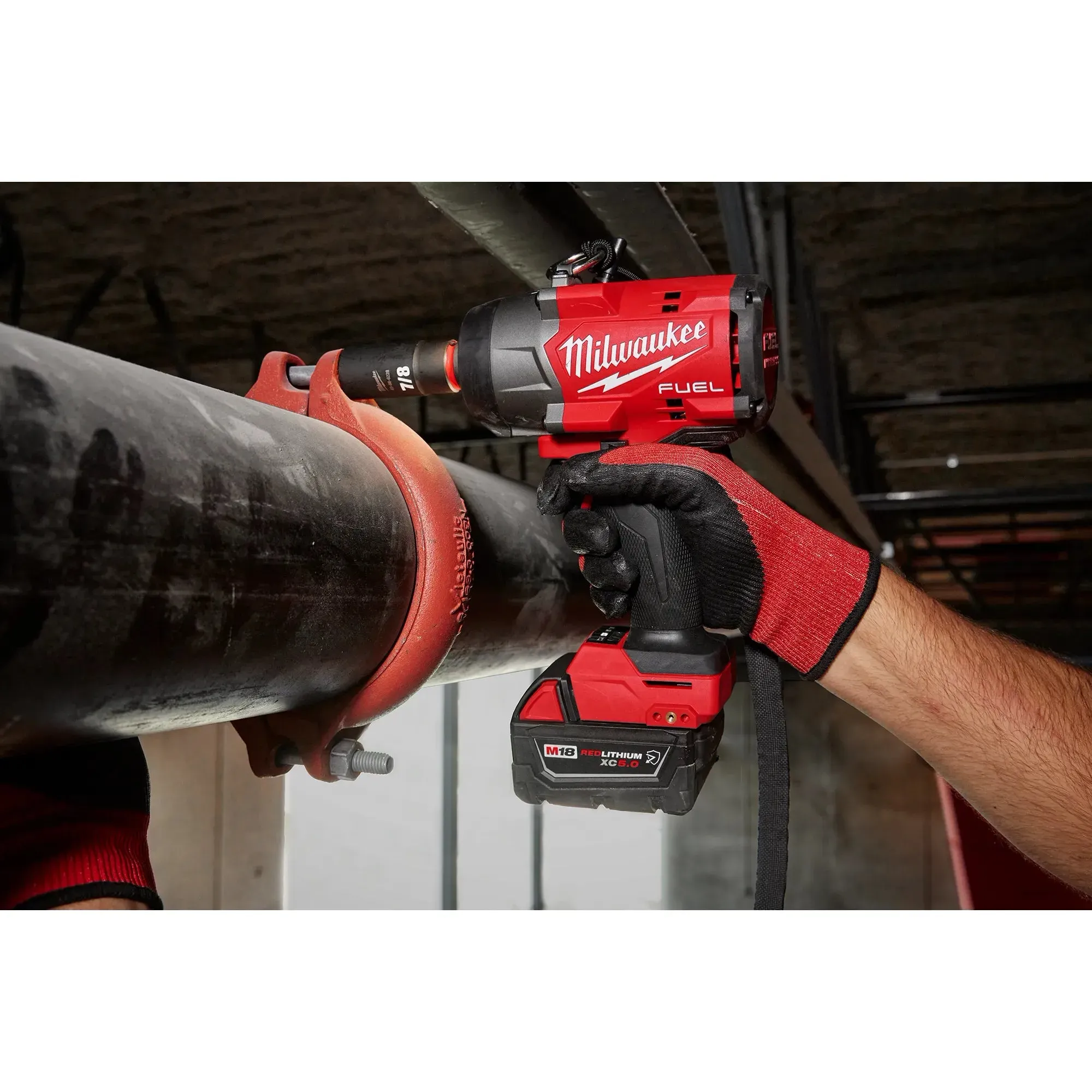 Impact Wrench - Milwaukee M18 FUEL™ 1/2" High Torque Impact Wrench w/ Pin Detent Kit, Corded, 2966-22