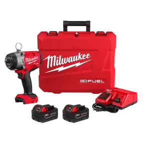 Impact Wrench - Milwaukee M18 FUEL™ 1/2" High Torque Impact Wrench w/ Pin Detent Kit, Corded, 2966-22