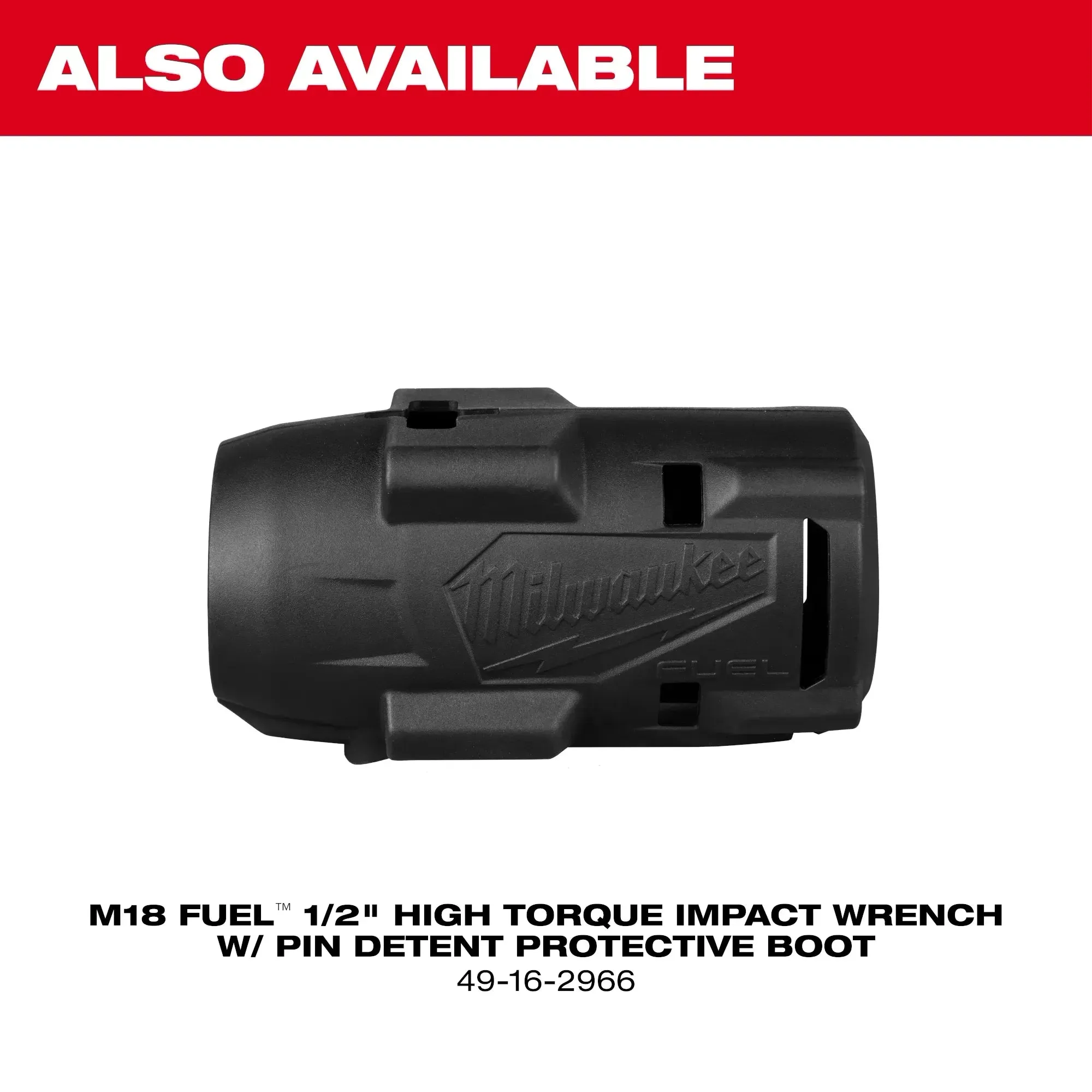 Impact Wrench - Milwaukee M18 FUEL™ 1/2" High Torque Impact Wrench w/ Pin Detent Kit, Corded, 2966-22