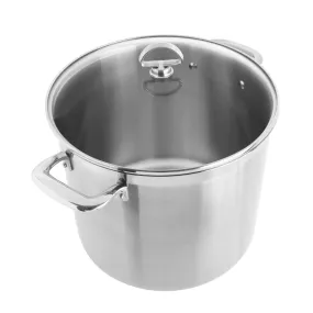 Induction 21 Steel Stockpot with Lid (12 Qt.)