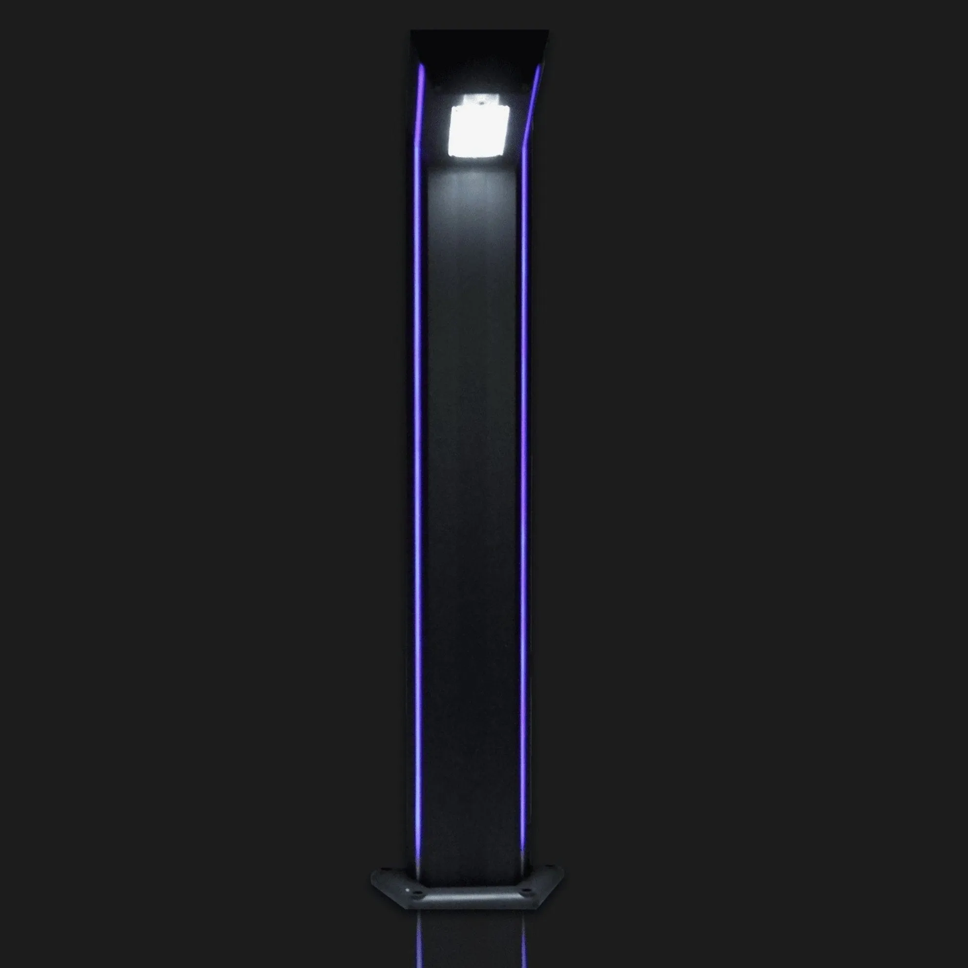 industrial Solar LED Bollard Light Dual Colour in Grey (H:1000mm) Solar Lighting Direct