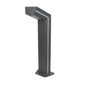 industrial Solar LED Bollard Light Dual Colour in Grey (H:1000mm) Solar Lighting Direct