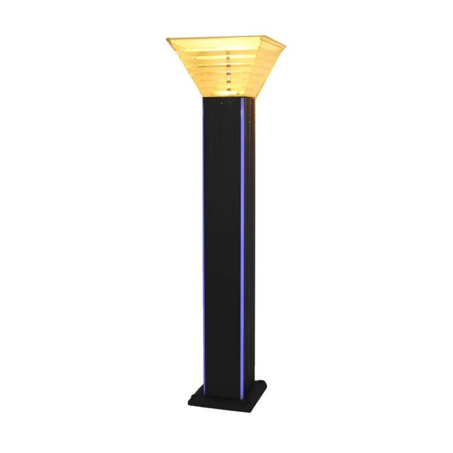 industrial Solar LED Bollard Light Dual Colour in Grey (W:260mm x H:1000mm) Solar Lighting Direct