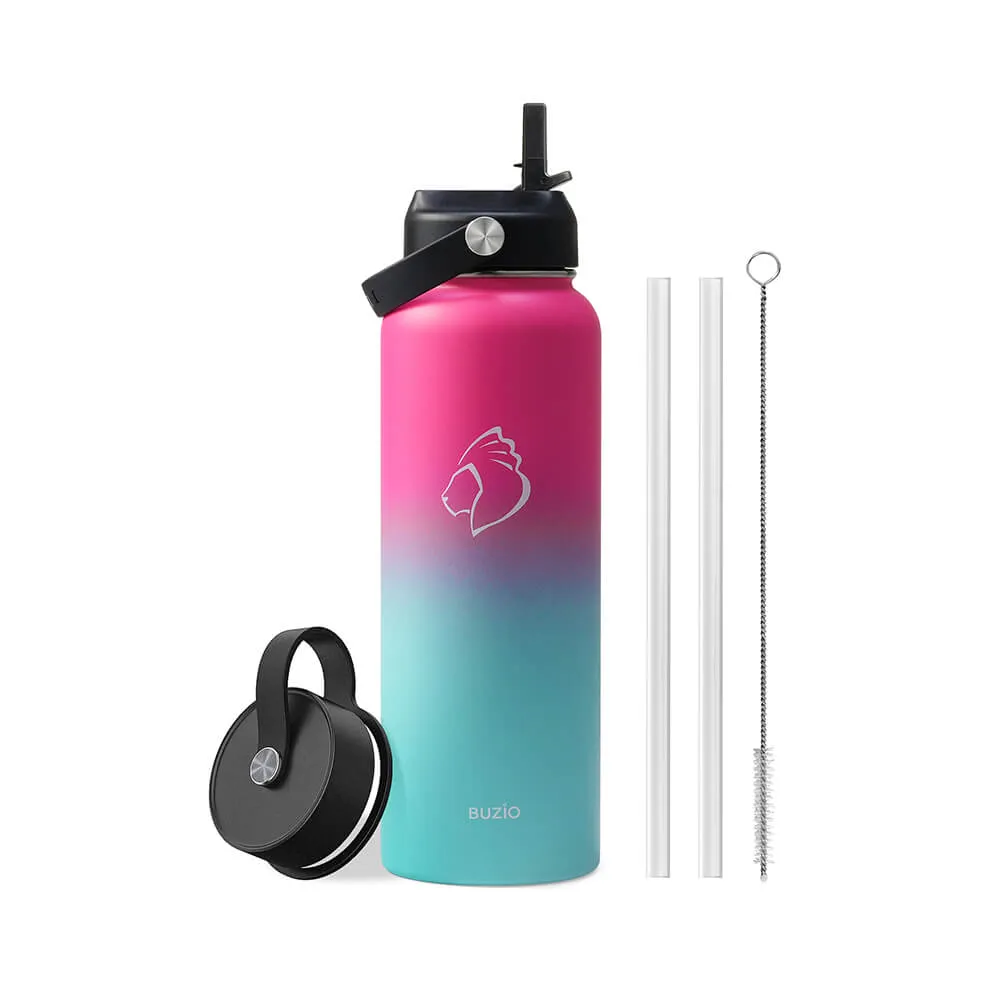 Insulated Water Bottle with 2 Lids | Sorbet | 40oz