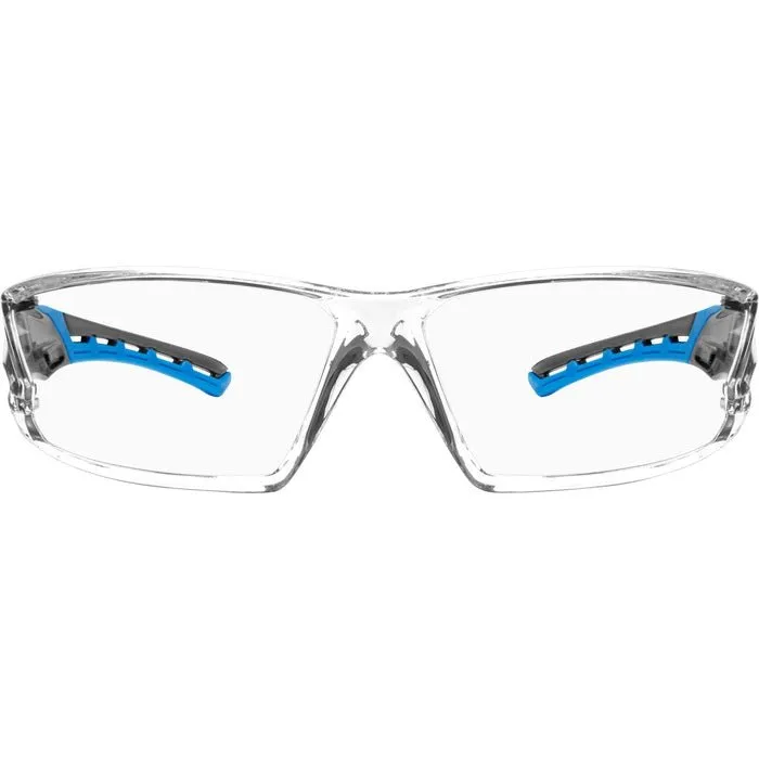 Iron-Fog Premium Grade Anti-Fog Safety Glasses Blue Frame, Clear Lens 3085-BL-C/A