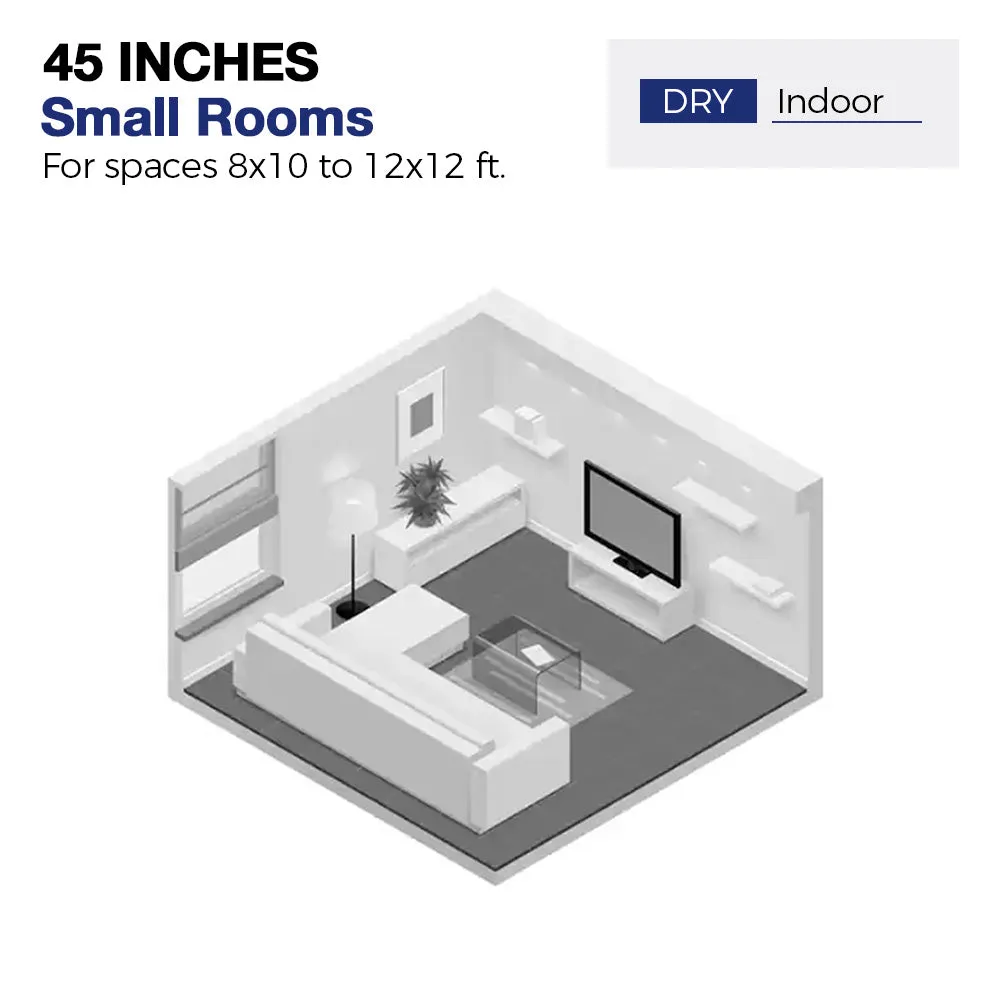 Joliet Low Profile Smart Fan with LED Light and Remote 45"