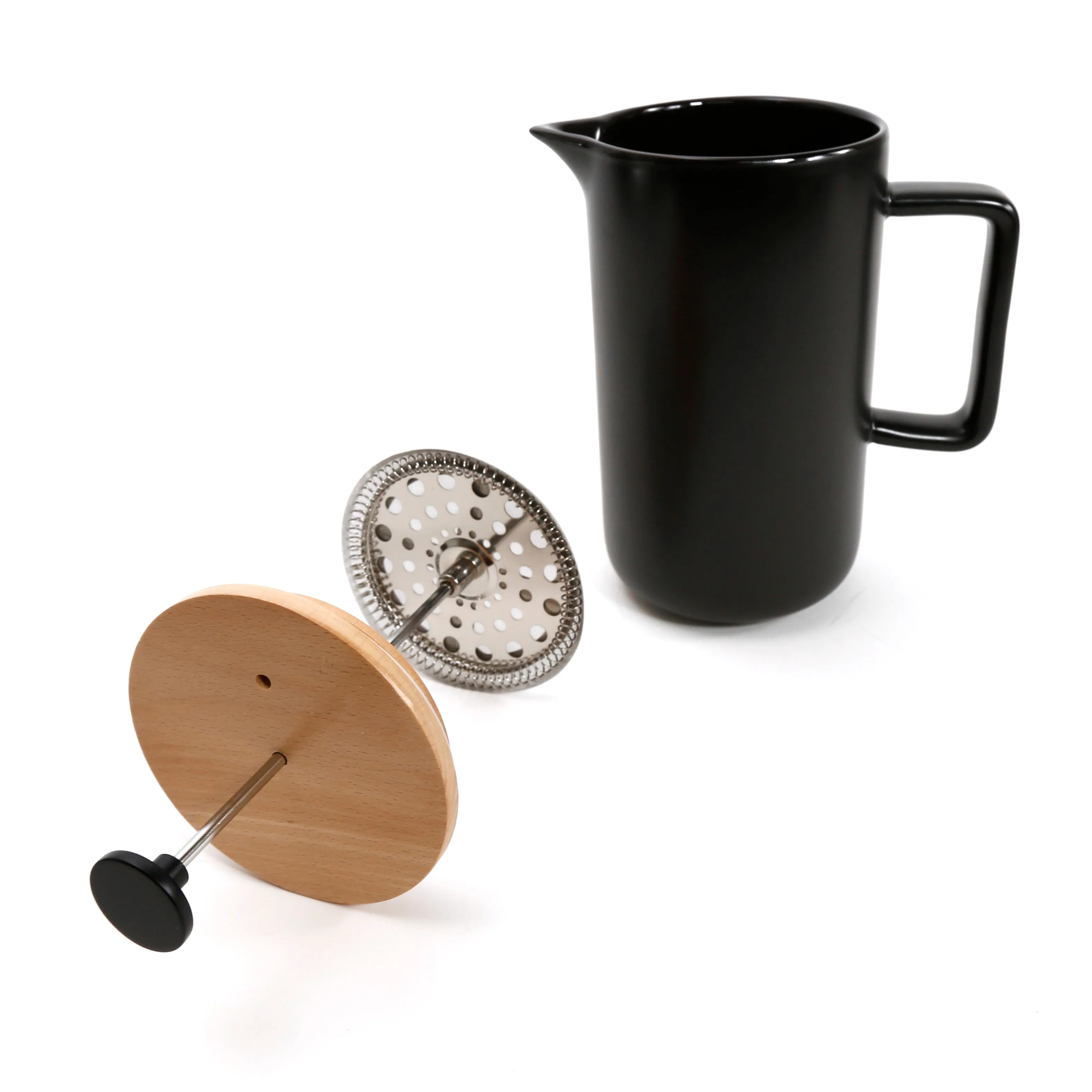 Keygo Porcelain French Press / Black