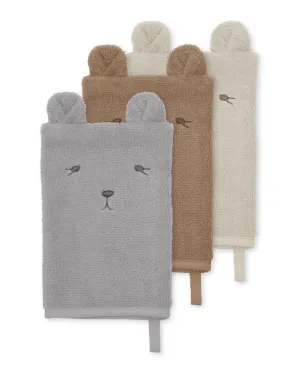 Konges Sløjd Set 3 washcloths | Bear