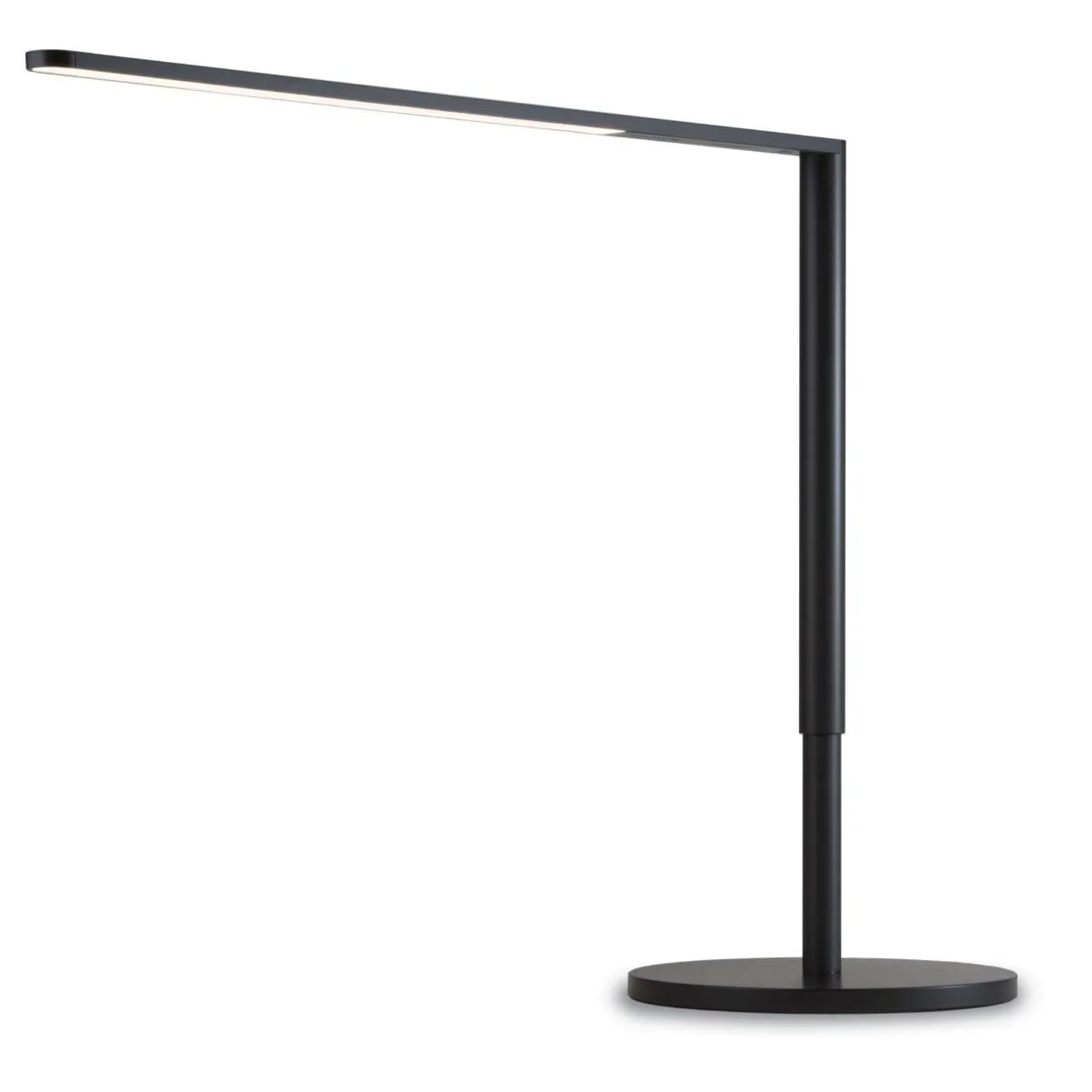 Lady7 Metallic Black Contemporary LED Desk Lamp and USB Port