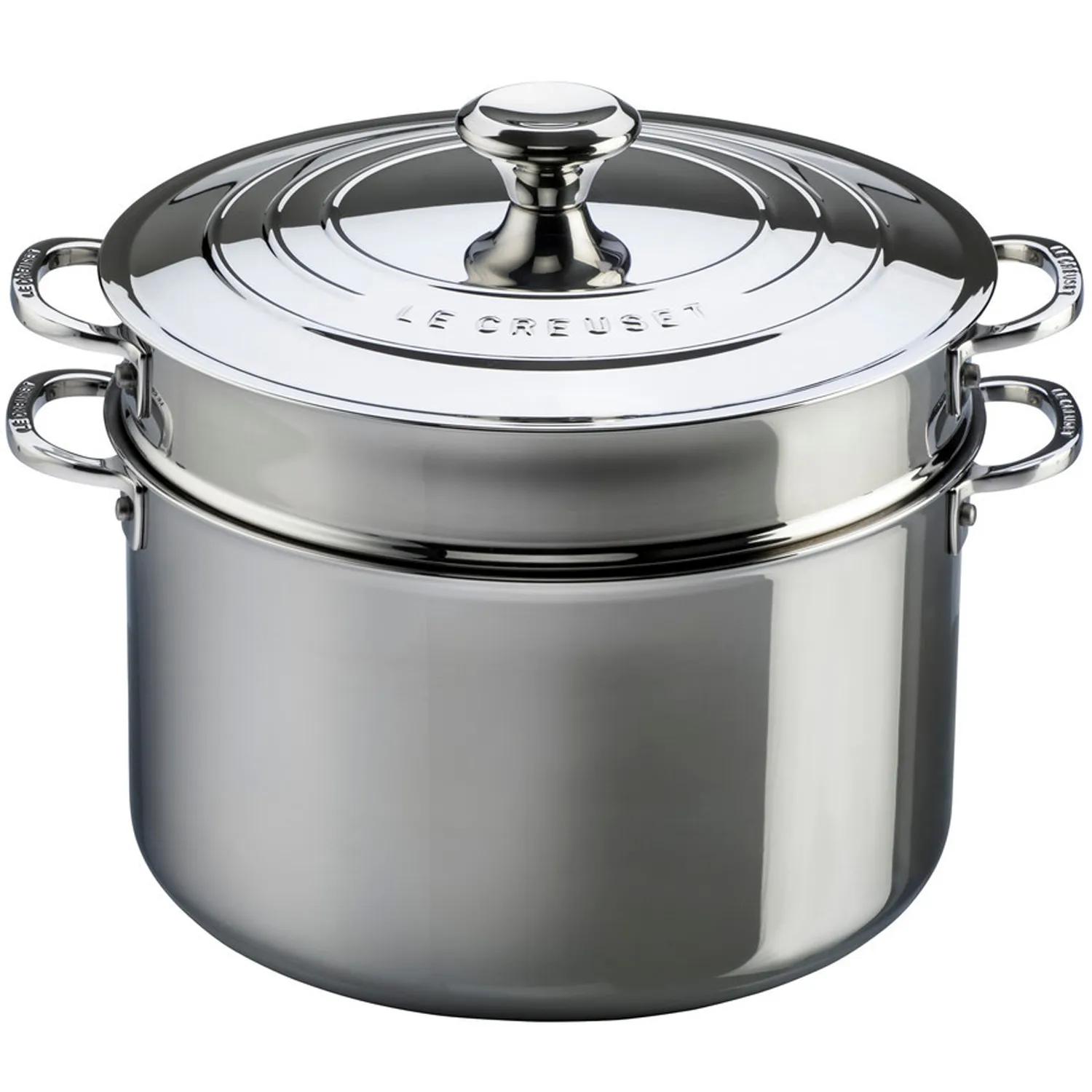 Le Creuset Stainless Steel 9-Quart Stockpot With Colander Insert