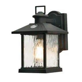 Lennon 11 in. Outdoor Wall Light Black Finish