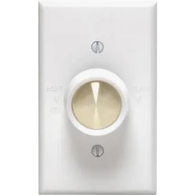 Leviton White Variable-Speed Rotary Fan Control Switch