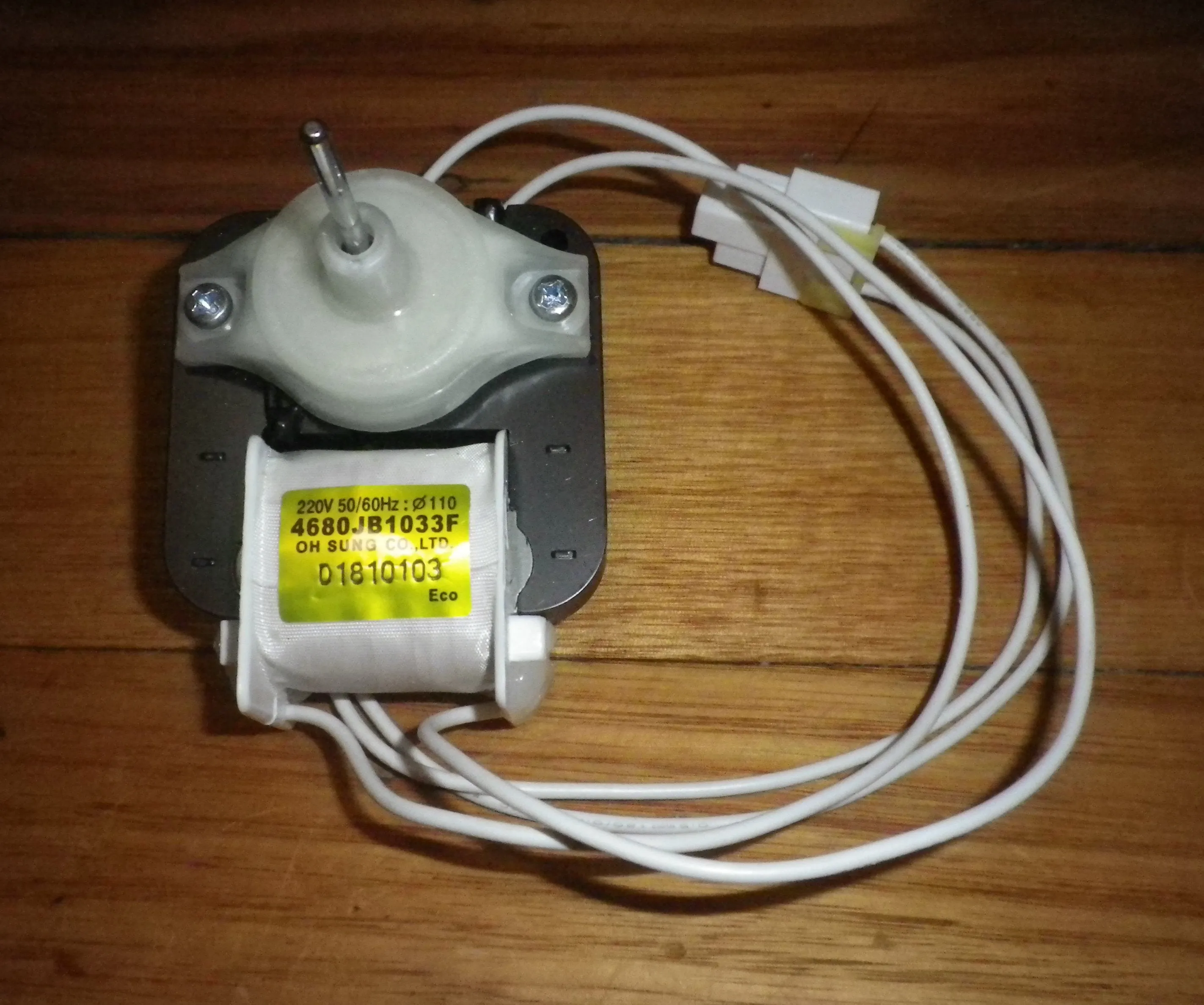 LG 240VAC Evaporator Fan Motor - Part # 4680JB1030F