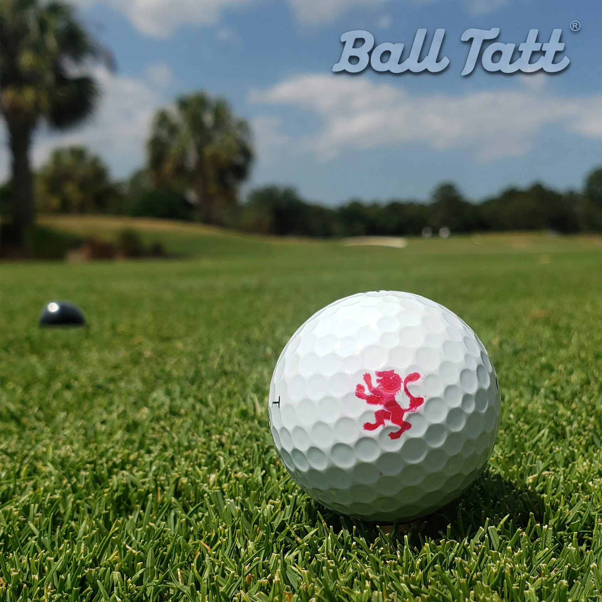 Lion Golf Ball Stamp