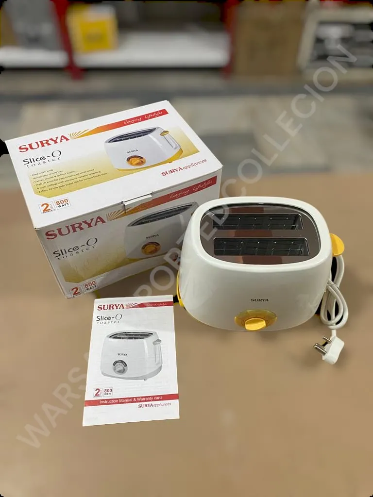 LOT IMPORTED SURYA SLICE-O TOASTER