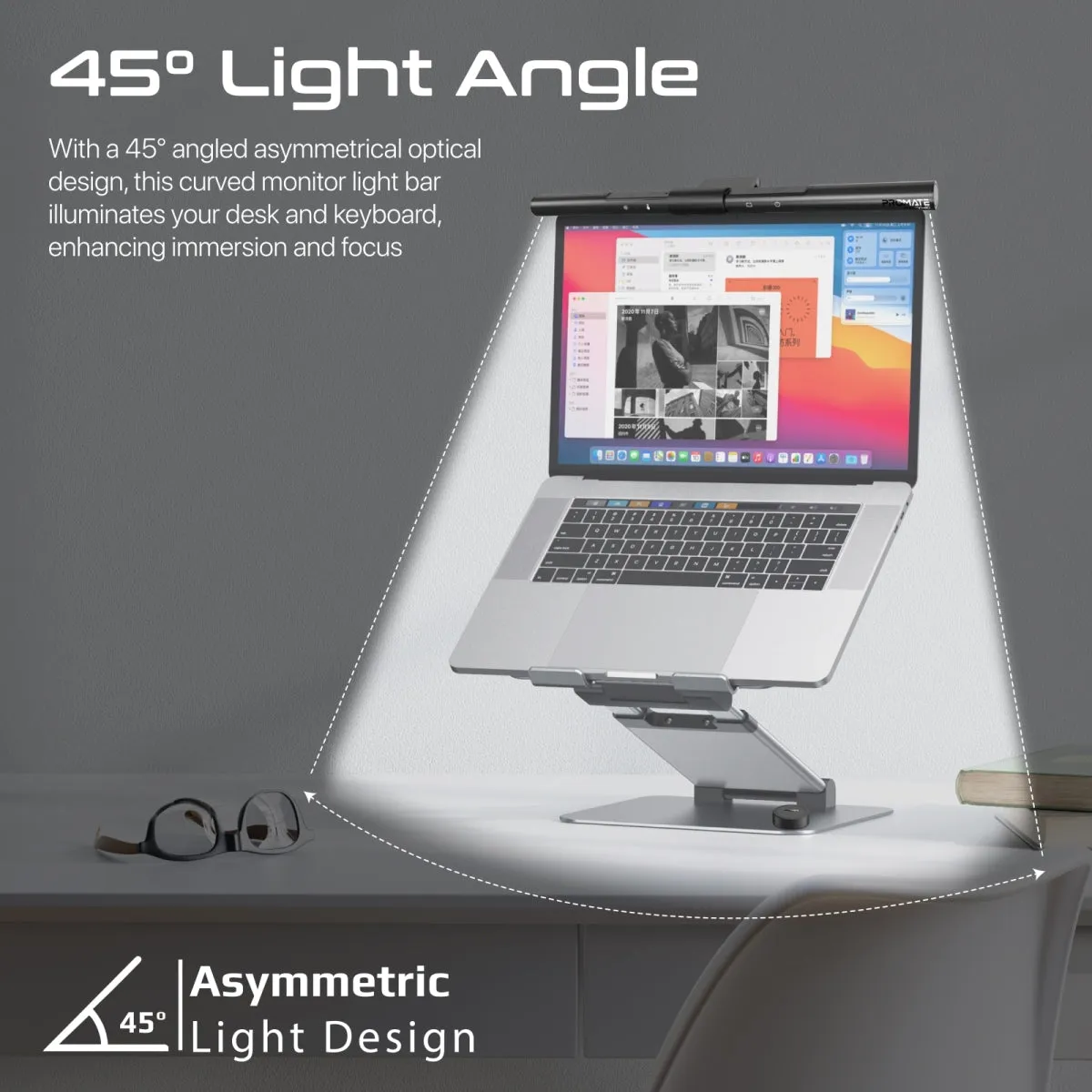 LumiBar™ Touch Controlled LED Monitor Light with Wireless Controller