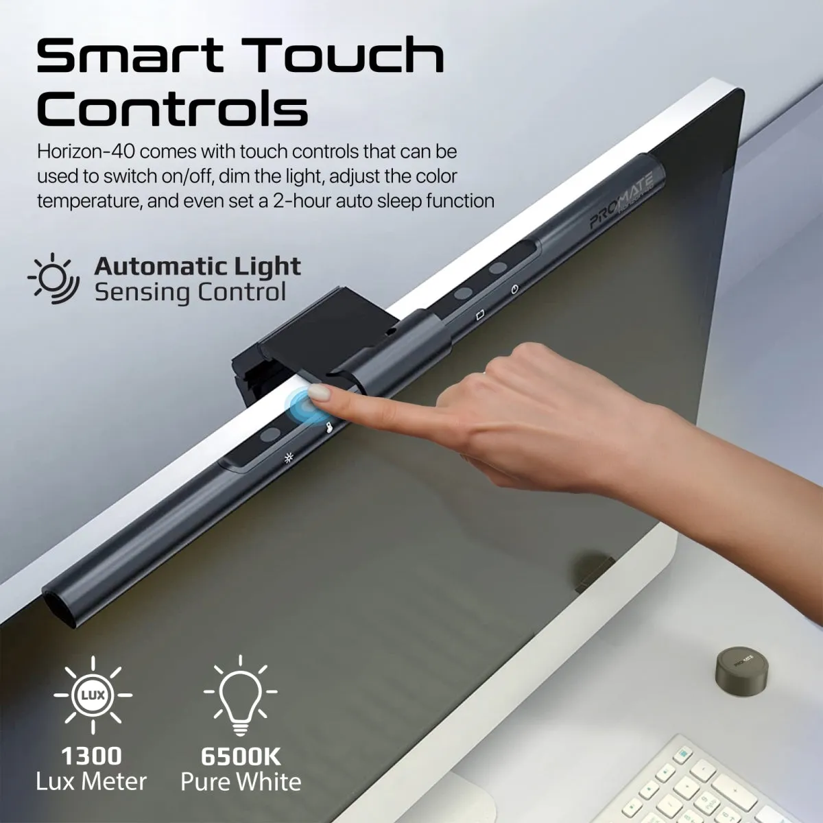 LumiBar™ Touch Controlled LED Monitor Light with Wireless Controller