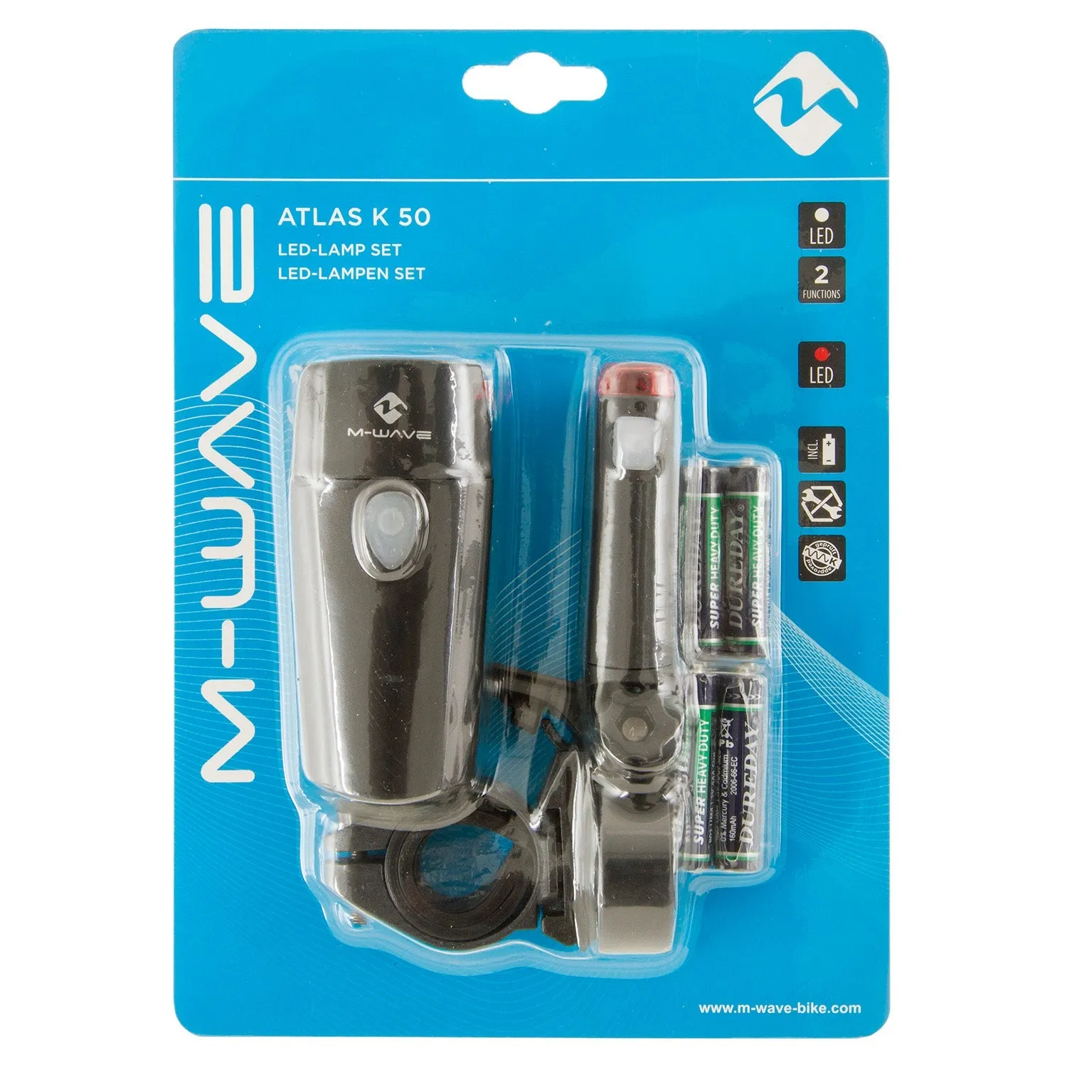 M-Wave Atlas K 50 Battery Flash Light Set