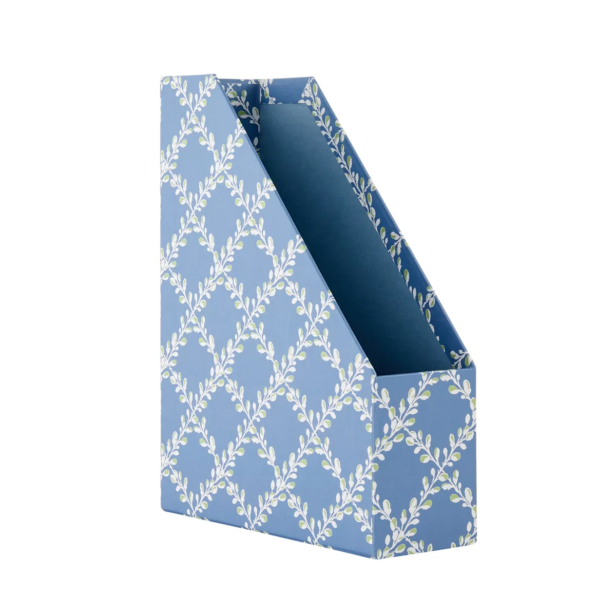 Magazine File Bud Trellis Blue