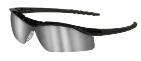 MCR Safety DL1 Black Frame, Silver Mirror Lens