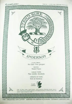 Menzies Clan Tea Towel