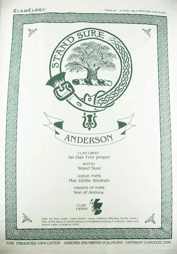 Menzies Clan Tea Towel