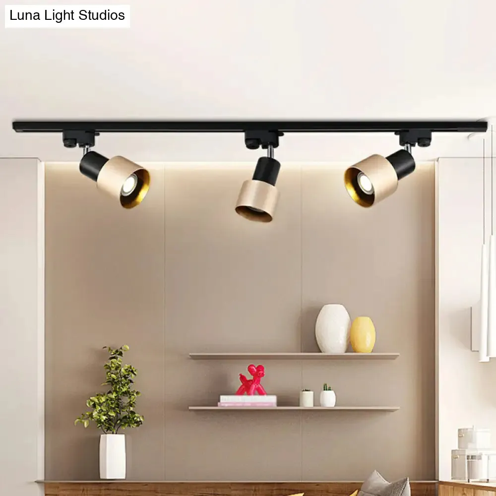 Modern Metal Track Lighting Fixture - Grenade Shaped Design for Living Room