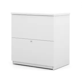 Modern White Locking Lateral File