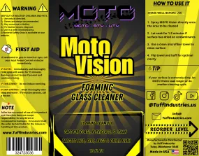 Moto Vision - Foaming Glass Cleaner