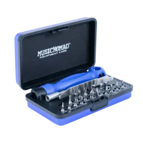 MusicNomad SCREWDRIVER-WRENCH-SET Tech Screwdriver/Wrench Set w/18 Bits/7 Hex/Spanner Wrench