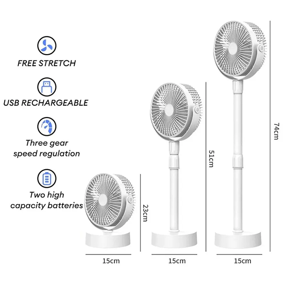 (NET)USB Plug -In Standing Electric Fan, Room Stand Fan For Kids