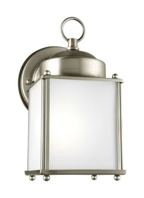 New Castle Collection - One Light Outdoor Wall Lantern | Finish: Antique Brushed Nickel - 8592001EN3-965