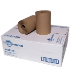 New Generation Hardwound  Kraft Roll Towels-Kraft(8" X #800)