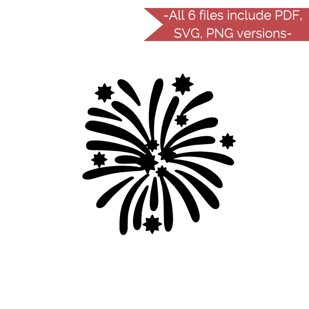 New Years Stencil Cut Files! 2021 [AI SVG PNG DXF]