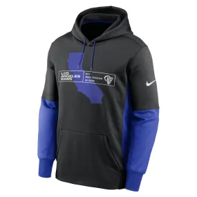 Nike Men's NFL Los Angeles Rams Therma Color Block Hoodie