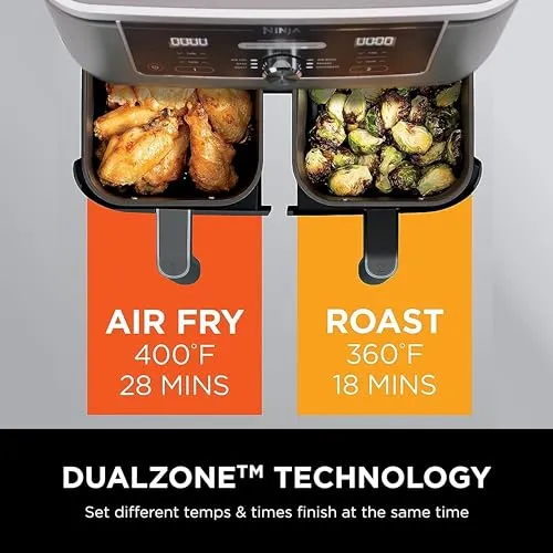 Ninja DZ401 Foodi 10 Quart 6-in-1 DualZone XL 2-Basket Air Fryer (New)