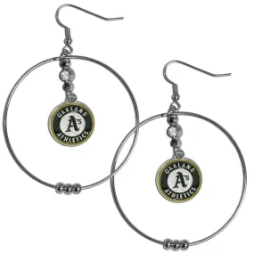 Oakland Athletics 2 Inch Hoop Earrings