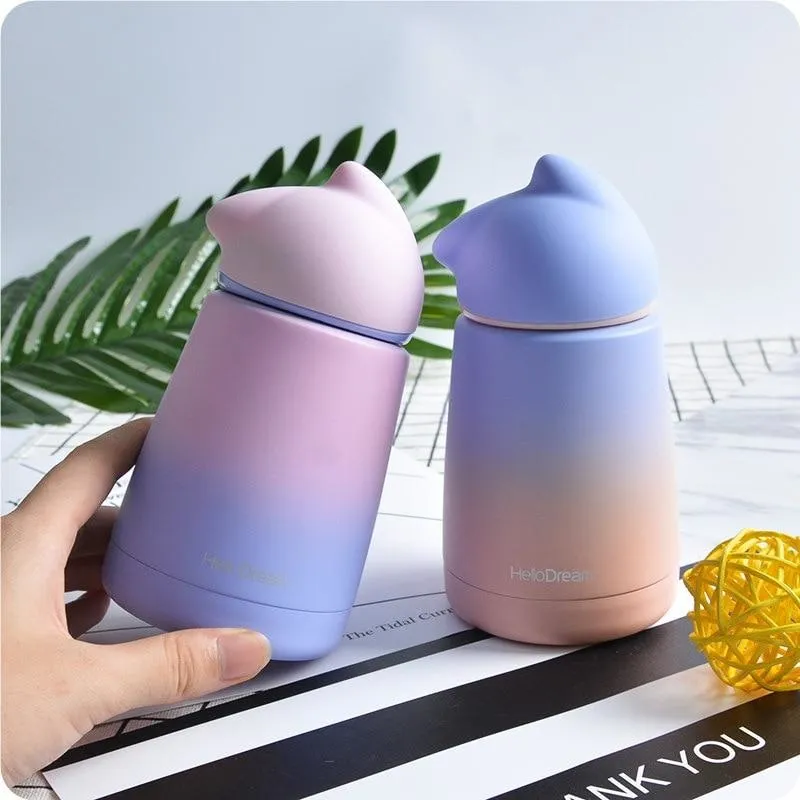 Ombre Kitten Water Bottles