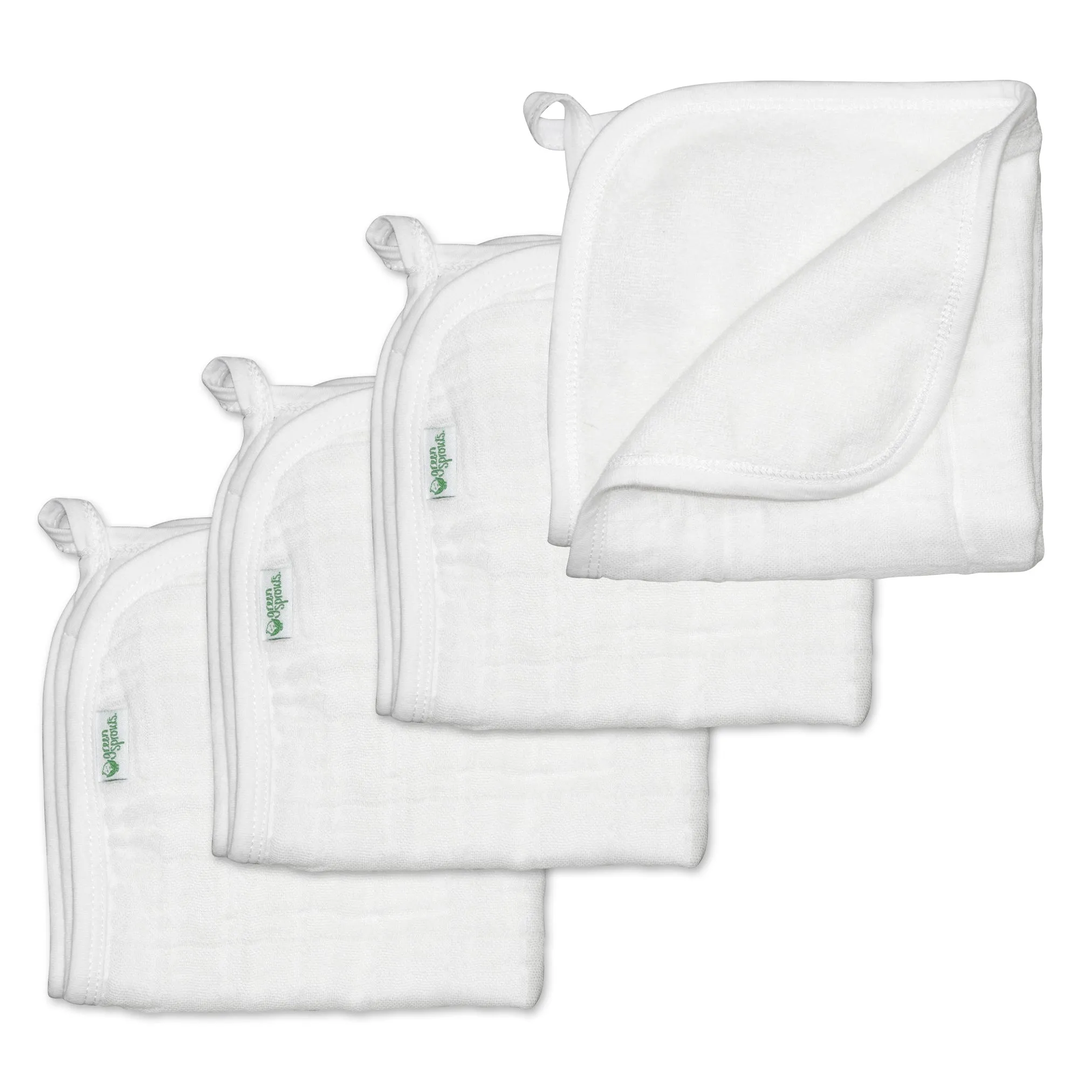 Organic Cotton Muslin Bath Towel & Wash Cloth Set