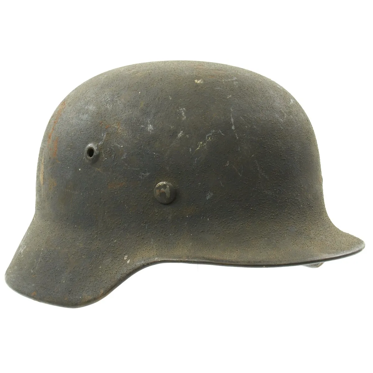 Original German WWII M40 Single Decal Luftwaffe Helmet with Textured Paint - SE64