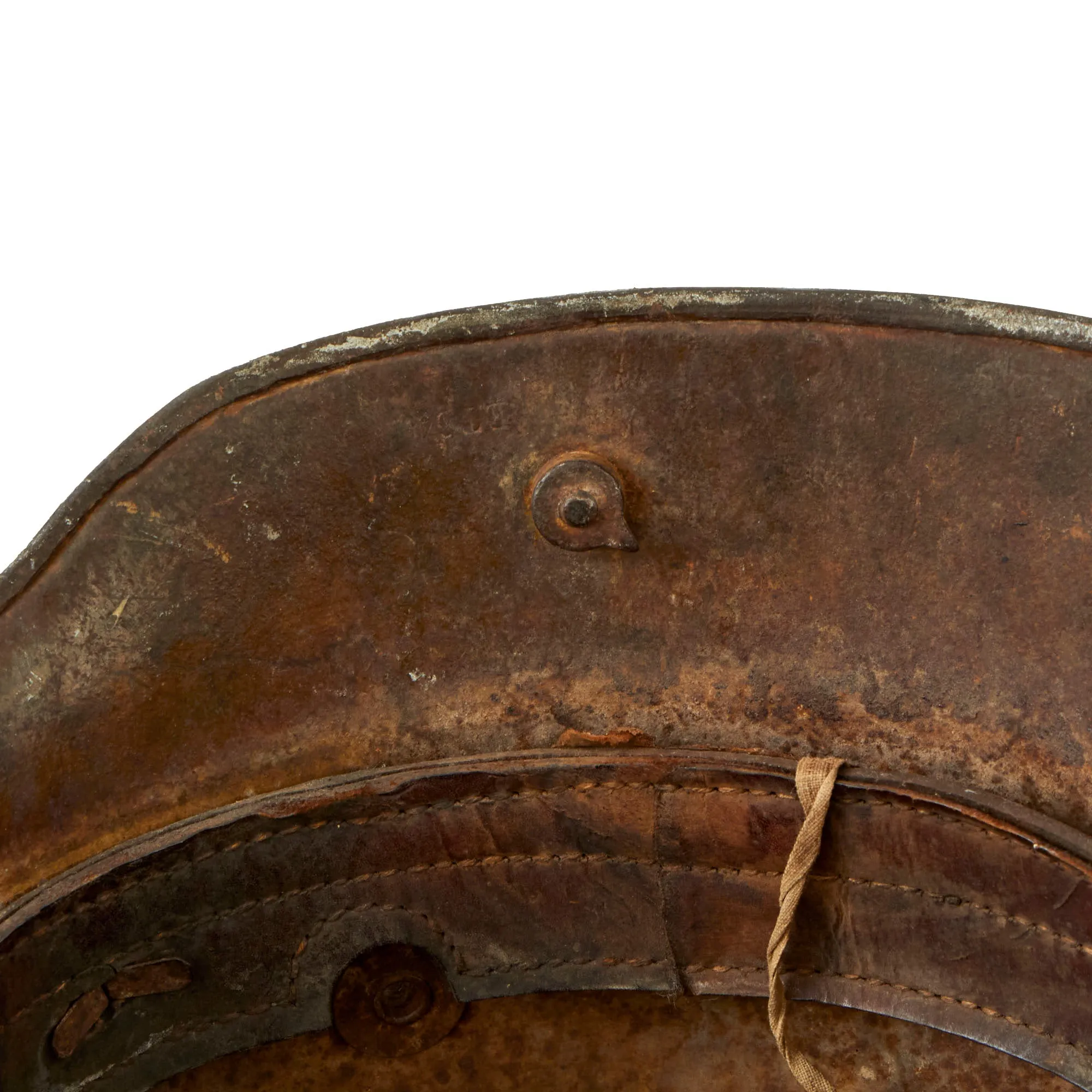 Original Imperial German WWI M16 Stahlhelm Helmet Shell Decorated for Motorcycle Club Post War - marked ET64