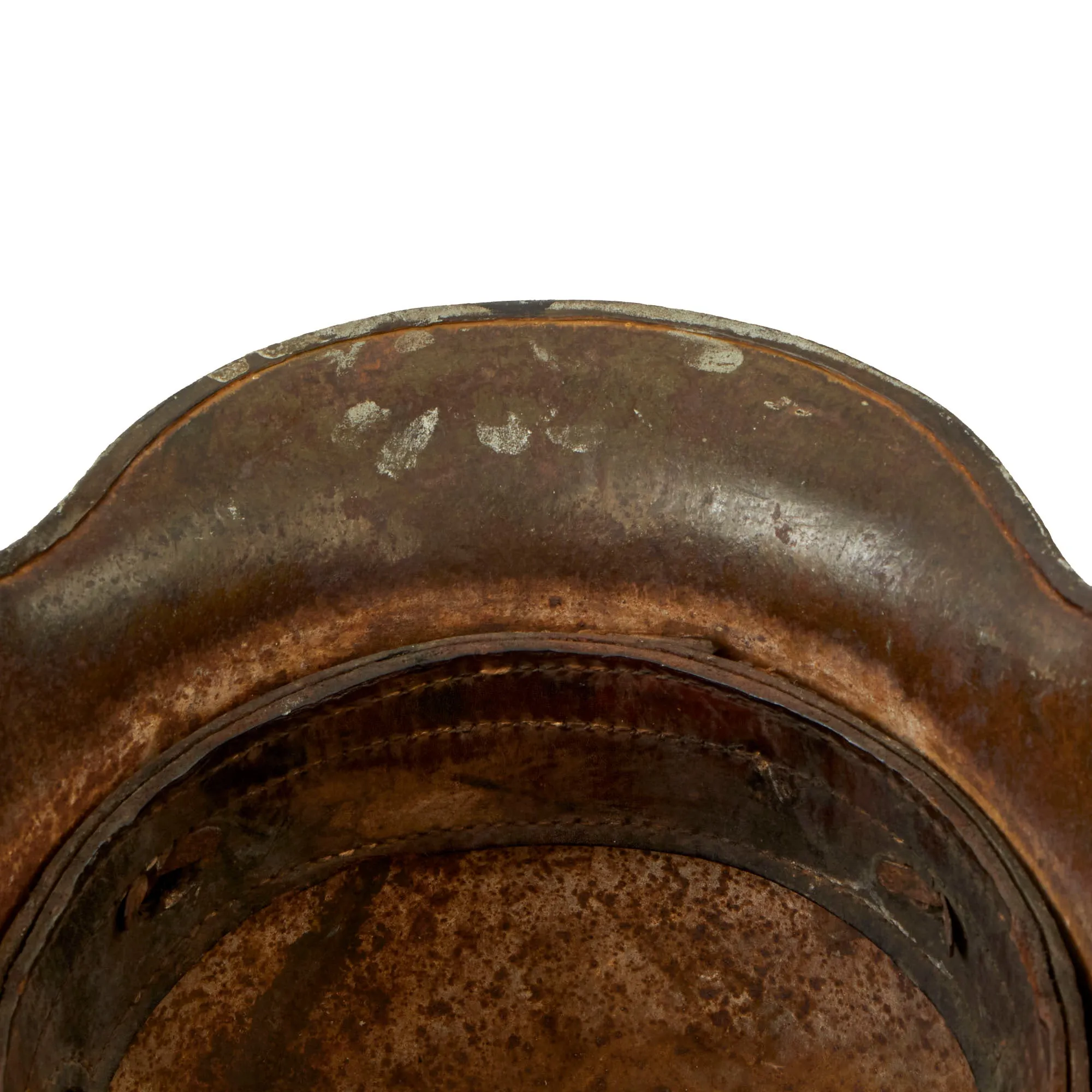 Original Imperial German WWI M16 Stahlhelm Helmet Shell Decorated for Motorcycle Club Post War - marked ET64