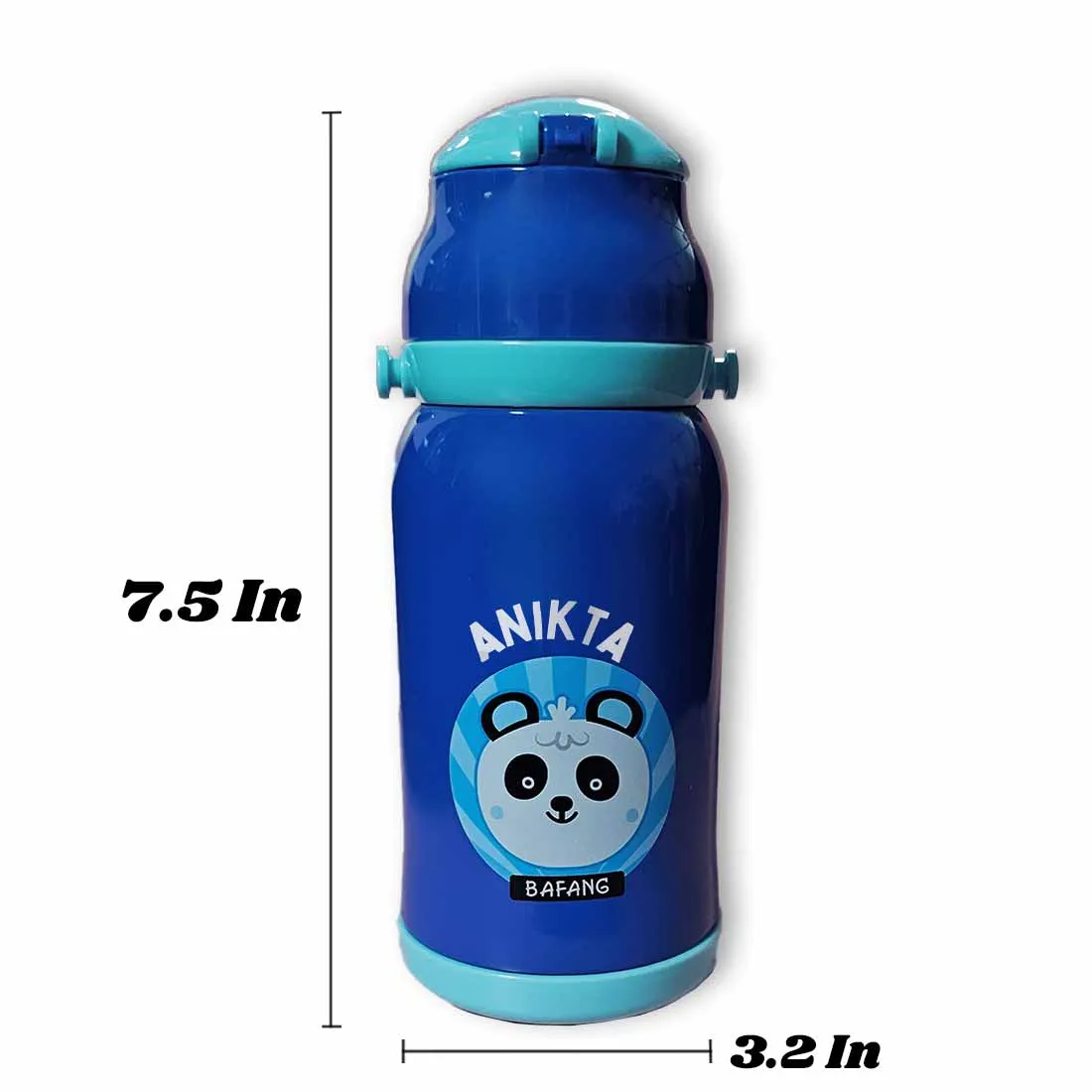 Personalised Childs Water Bottle with Name Printed Sipper Bottle for Kids