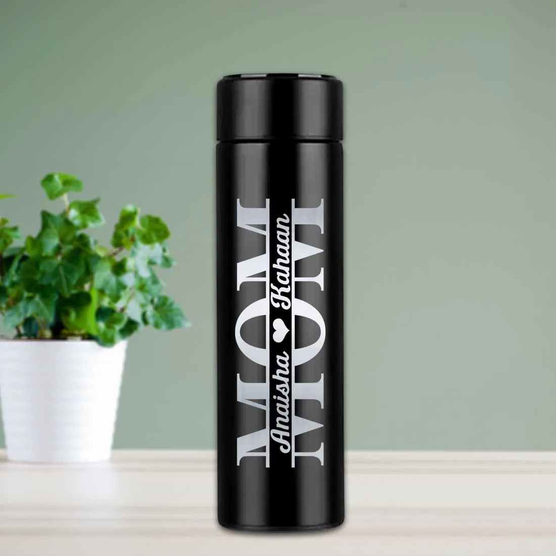 Personalized Thermos Bottle for Tea Flask with LED Display 500ml - Mother Day Gift