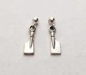 Petite Rowing Blade on Ball Post Earrings by Rubini Jewelers